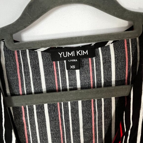 Yumi Kim Anthropologie Stunner Stripe Posh LIfe Wrap Blouse Striped Size XS‎ - Picture 6 of 10